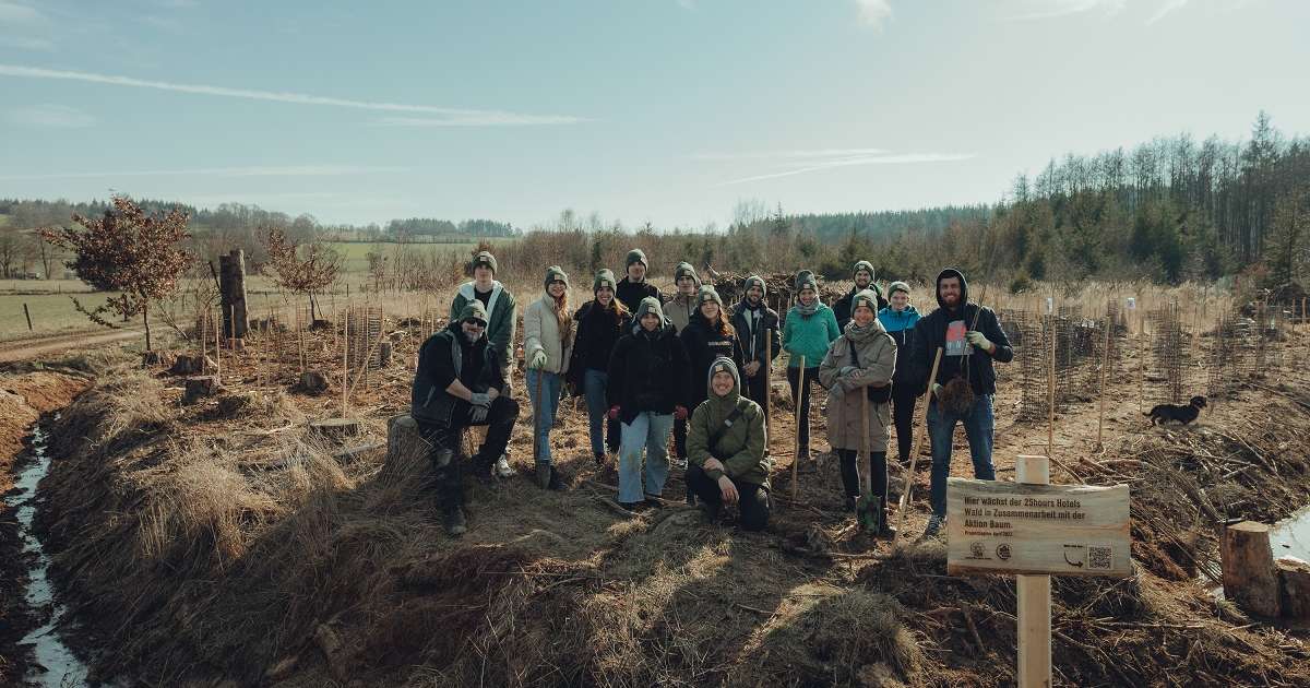 Green Ambassadors plant new forest: 25hours Hotels put the year 2023 under the topic of sustainability