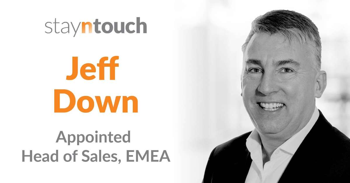 Stayntouch Names Jeff Down as Head of Sales, EMEA Stayntouch Names Jeff Down as Head of Sales, EMEA
