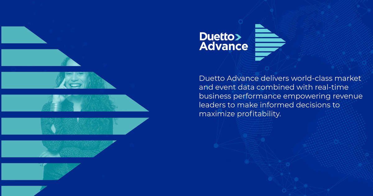 Duetto Launches Advance, Delivering Real-Time Rate Optimization and First-to-Market Data Integrations Duetto Launches Advance, Delivering Real-Time Rate Optimization and First-to-Market Data Integrations