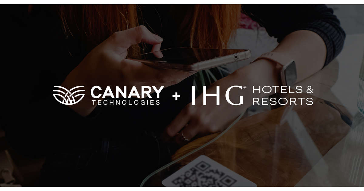 IHG Hotels & Resorts Selects Canary Technologies as an Approved Vendor for Digital Tipping