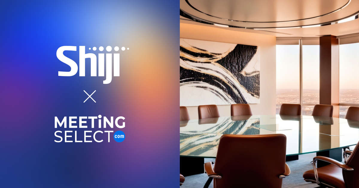 Shiji partners with Meetingselect to empower hotels with seamless real-time meeting room bookings.