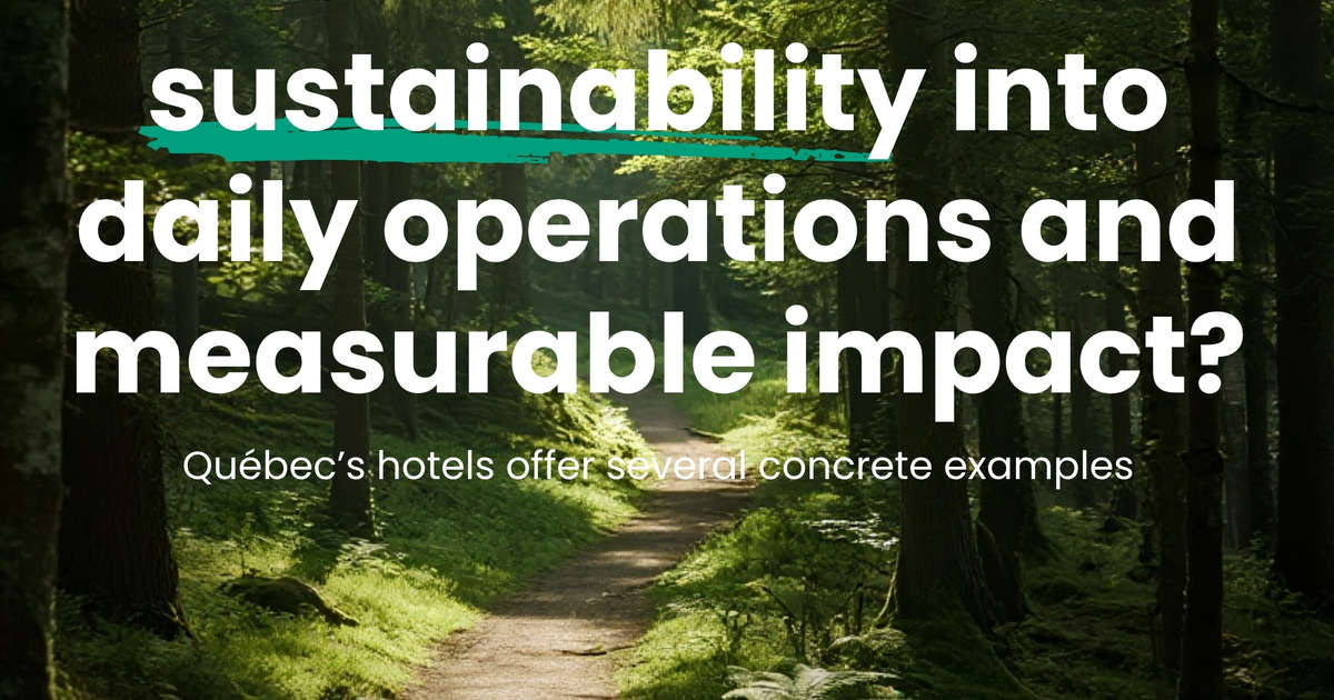 Sustainable tourism starts with sustainable stays, so what does this look like in practice?