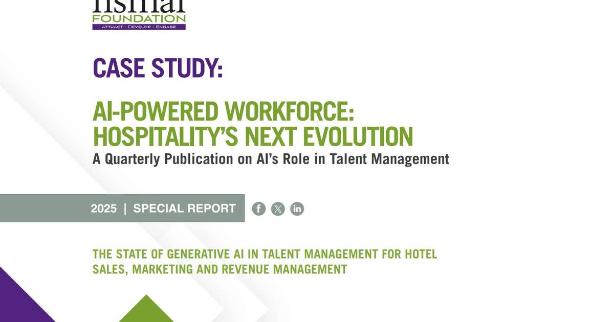HSMAI Foundation Releases Special Report on How Generative AI Is Transforming Executive Hiring in Hospitality