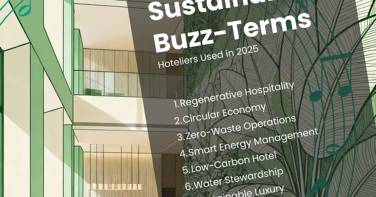 Sustainability in Hospitality: The Buzzwords That Defined 2025