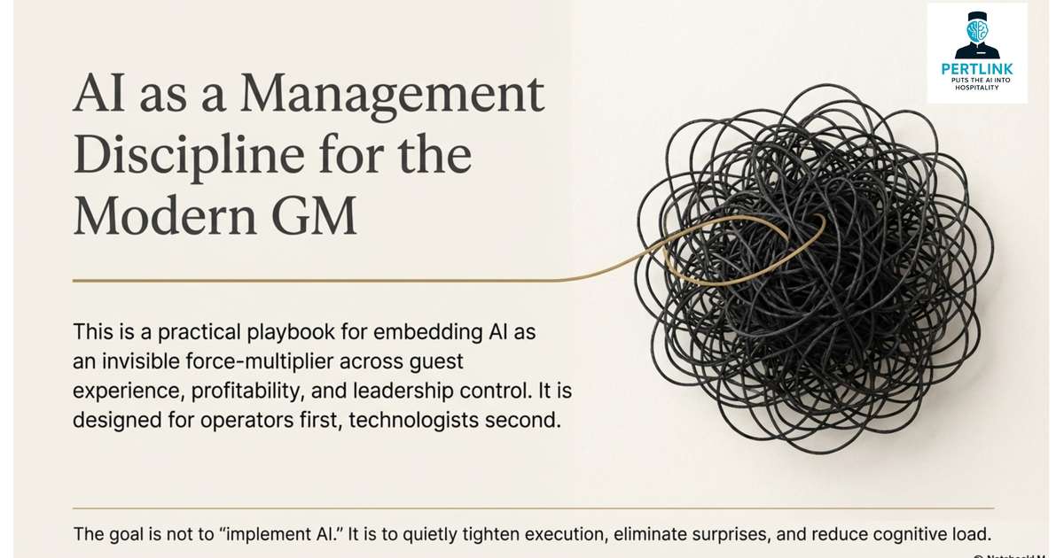 The Modern Hotel General Manager AI Playbook and Toolkit