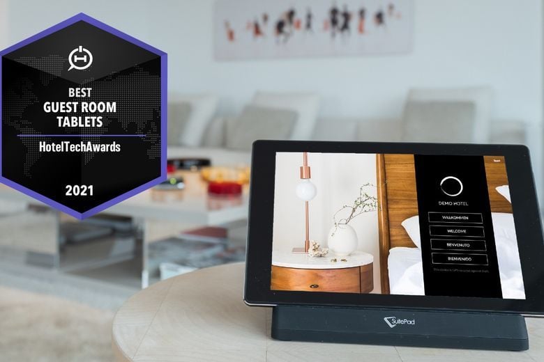 SuitePad Named Best Guest Room Tablet in the 2021 HotelTechAwards