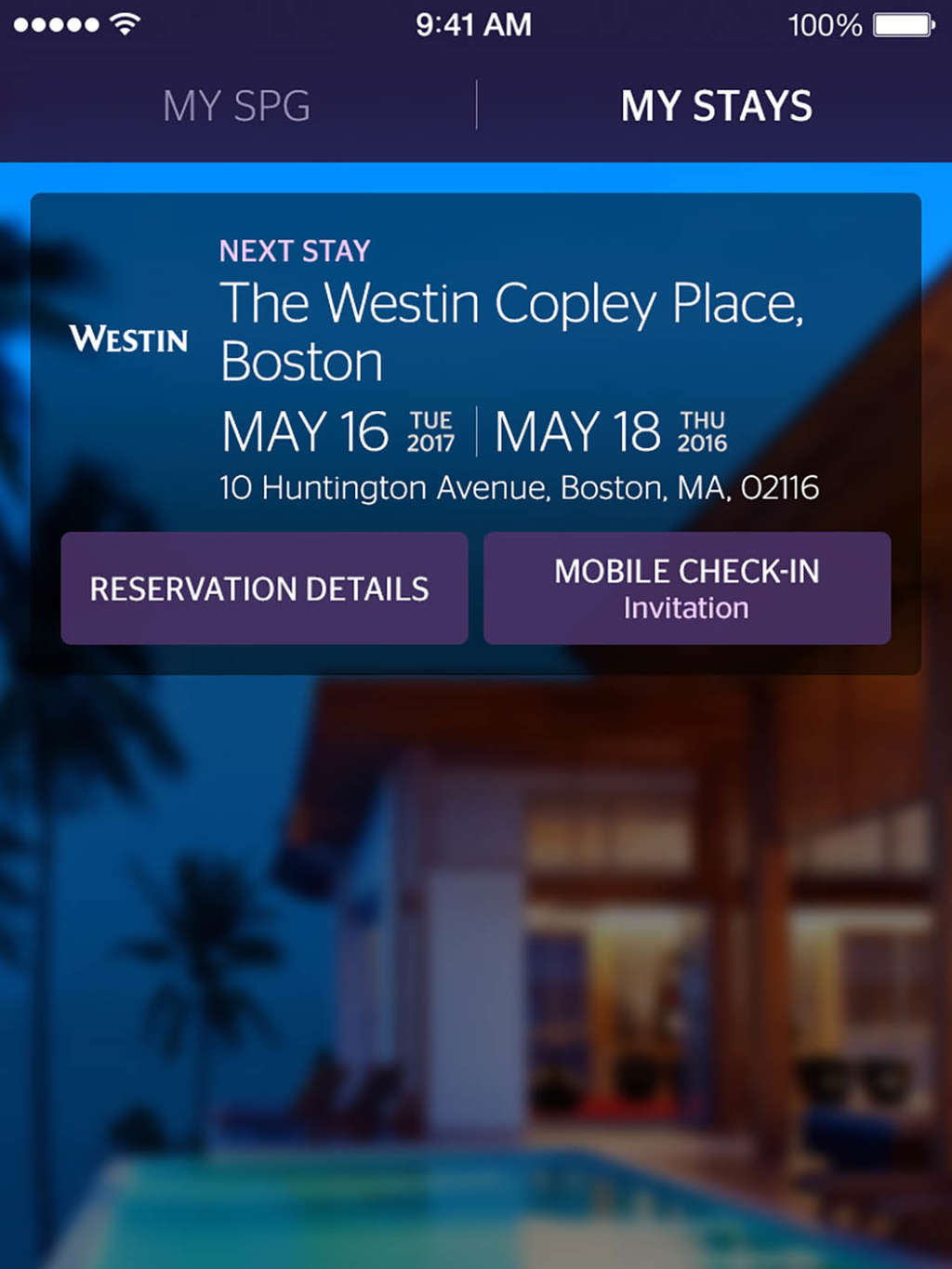 Starwood Preferred Guest (SPG) – One of Marriott International’s Loyalty Programs — Further Elevates The Member Experience Through Mobile Check-In