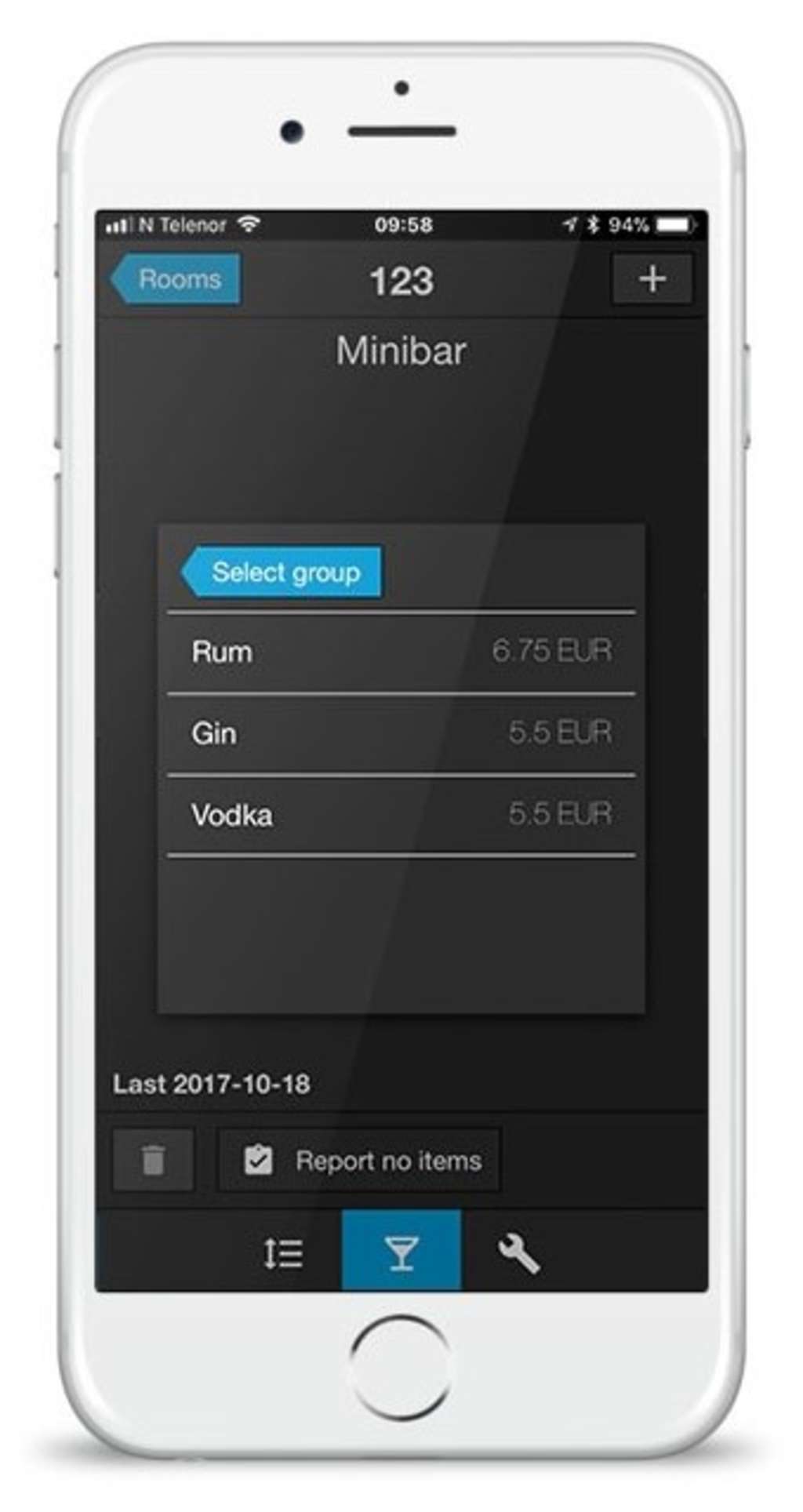 Minibar consumption reports / stock level monitoring. — Photo by Otrum