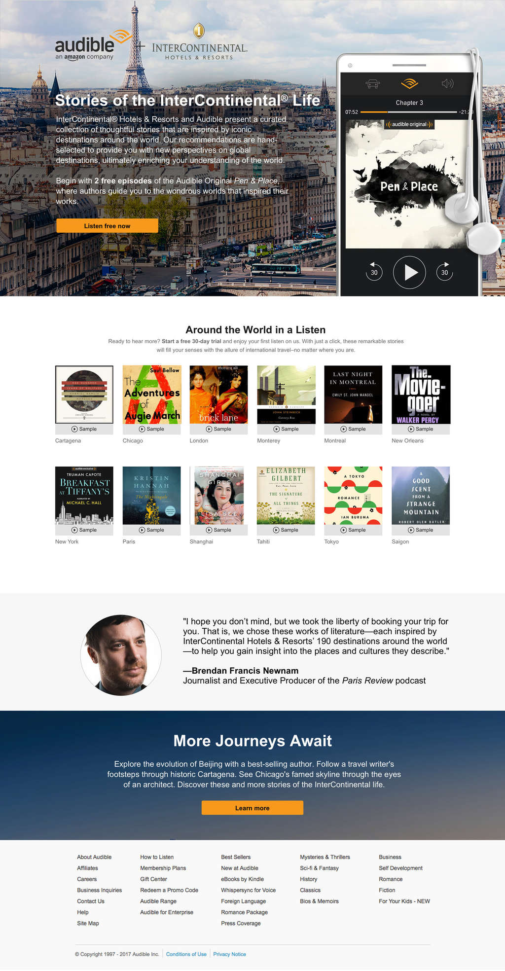 Intercontinental® Hotels & Resorts Launches A Curated Audible Book  Collection, Inspired By The Intercontinental Life