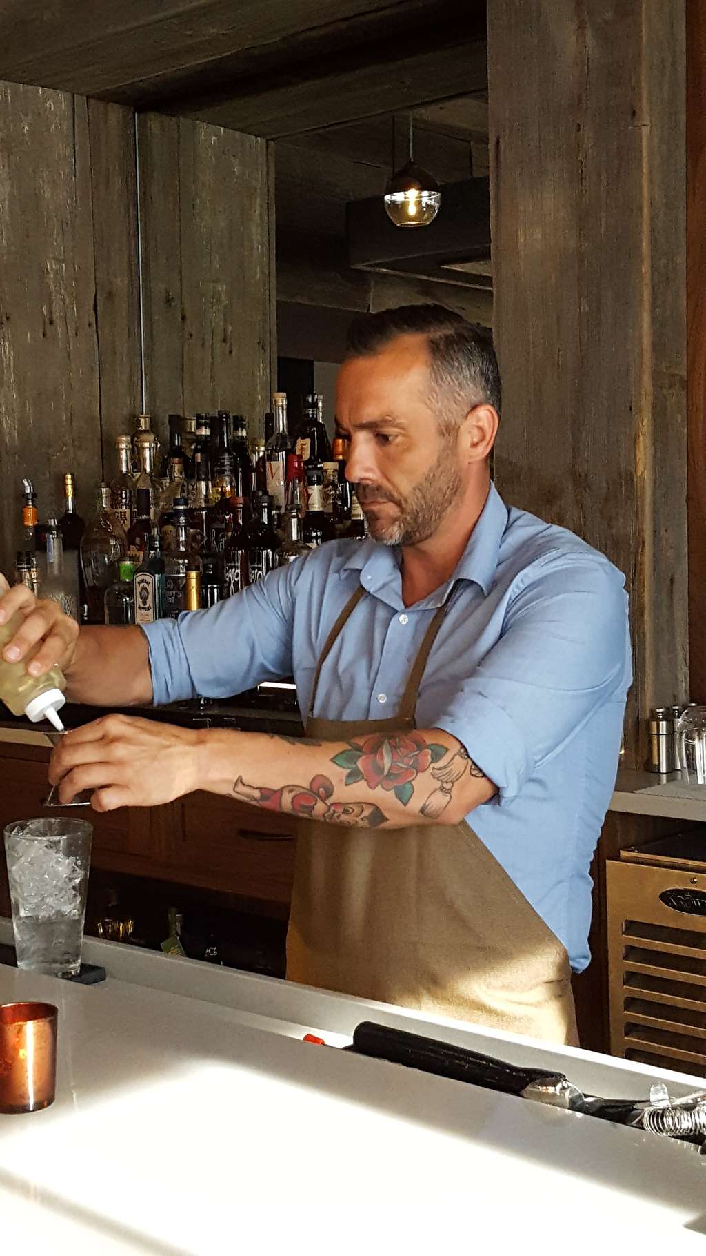 Michelin-Star Chef Opens ‘The Hill’ with Staff Clad in Craft Collection Aprons by Riegel — Photo by Riegel Consumer Products