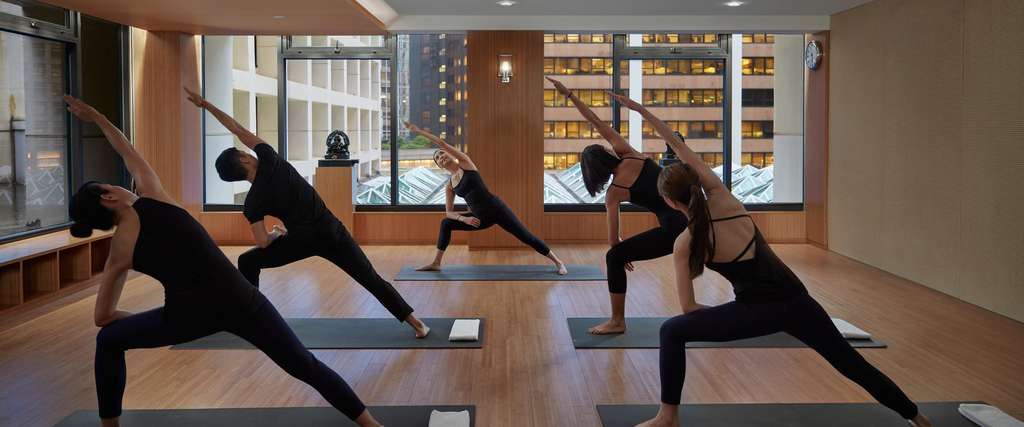 Yoga Studio at The Landmark Mandarin Oriental, Hong Kong — Photo by Mandarin Oriental