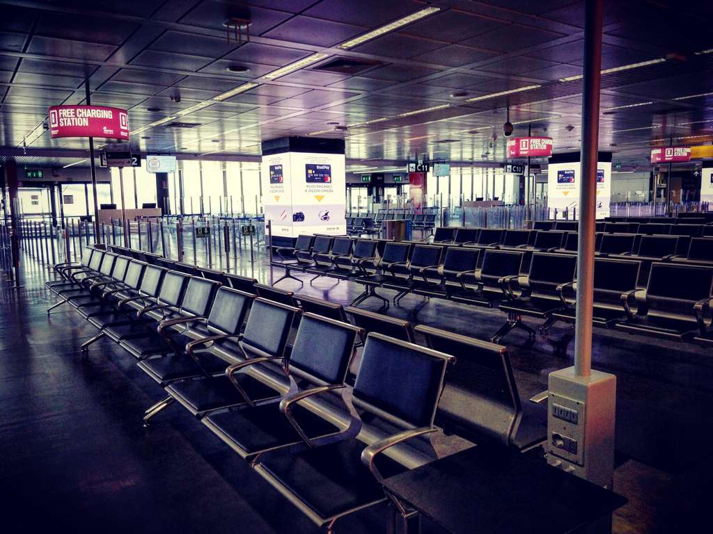Fiumicino Airport on 04 March 2020 — Photo by Travel Singularity
