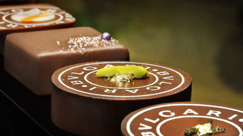Chocolate gems, Il Cioccolati, Bvlgari Resort Dubai — Photo by Courtesy Bvlgari Hotels & Resorts
