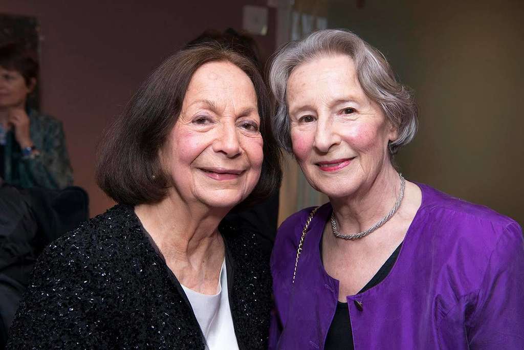Food writers Claudia Roden and Geraldene Holt (2016)— Photo by The Oxford Cultural Collective