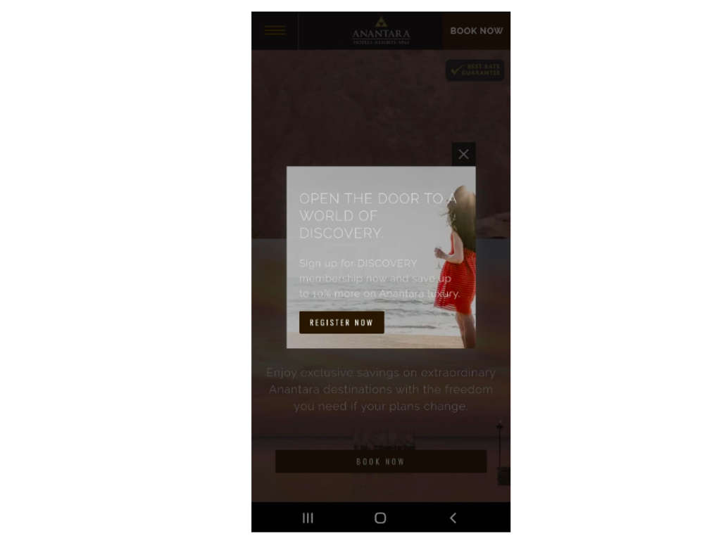 Anantara – Welcome Layer Promoting Loyalty Programme — Photo by The Hotels Network