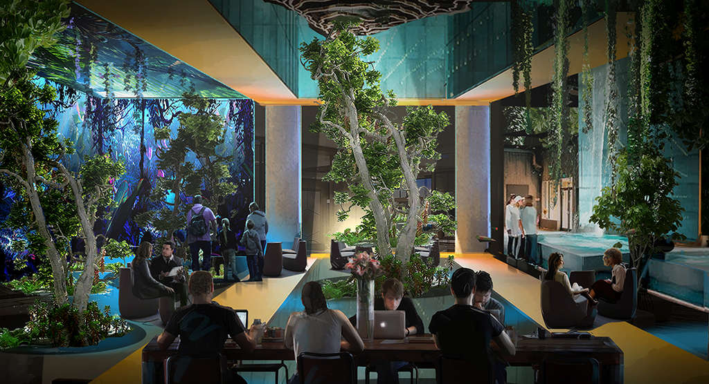 Outside In, Inside Out is like an over-scaled terrarium creating the convincing illusion and benefits of being in nature.— Photo by The Gettys Group