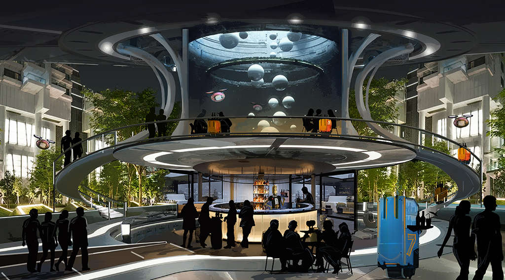 Robots are full of personality as well as the food and beverages that they are delivering to guests throughout the property.— Photo by The Gettys Group