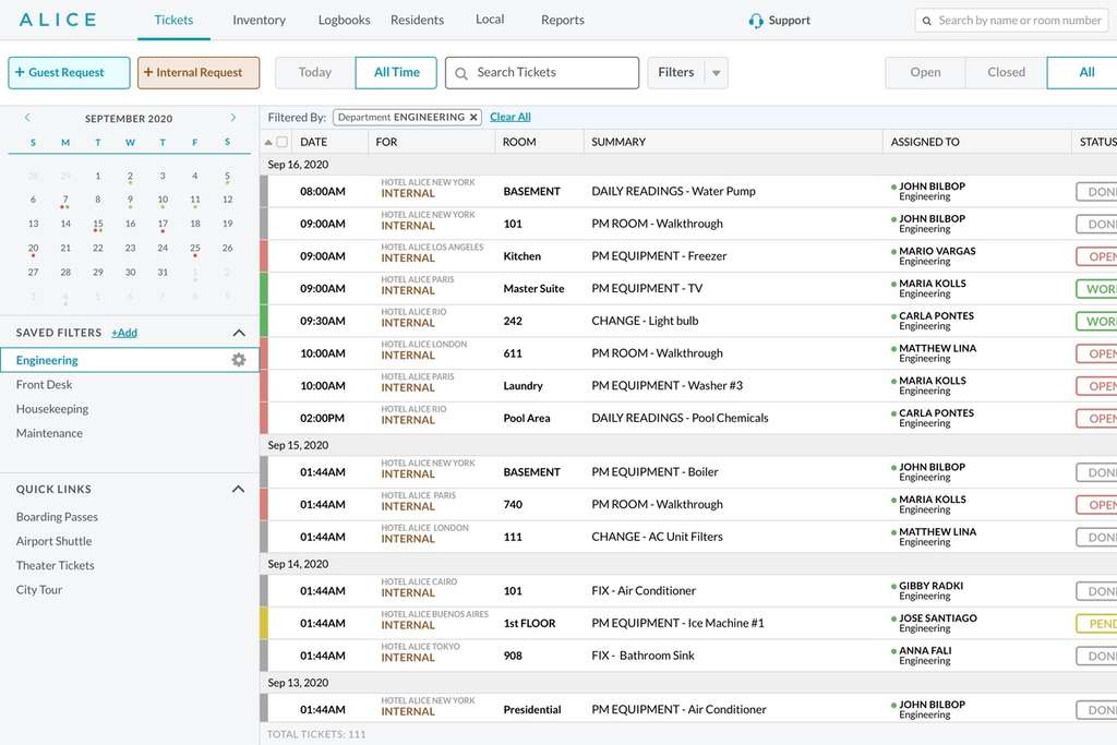 ALICE Preventative Maintenance 