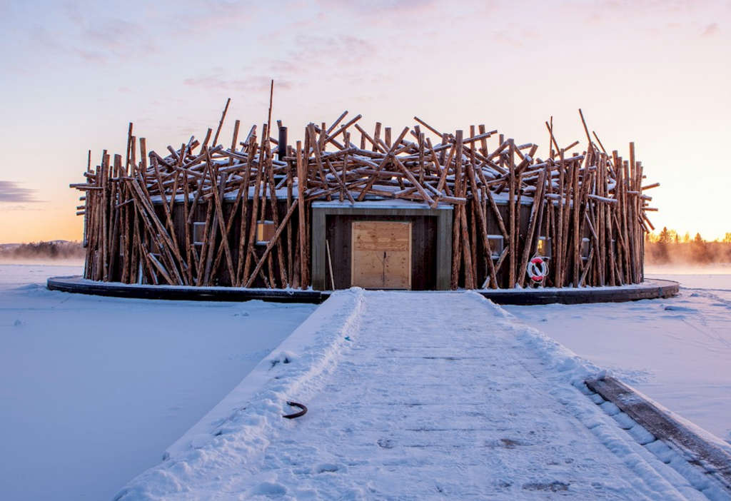 New hotel properties are reaching for truly awesome nature experiences and design, such as the new Arctic Bath in Sweden

— Photo by Global Wellness Institute