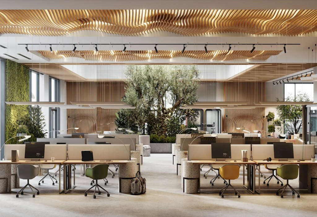 An inspiring co-working space set in a hotel lobby — Photo by SiteMinder