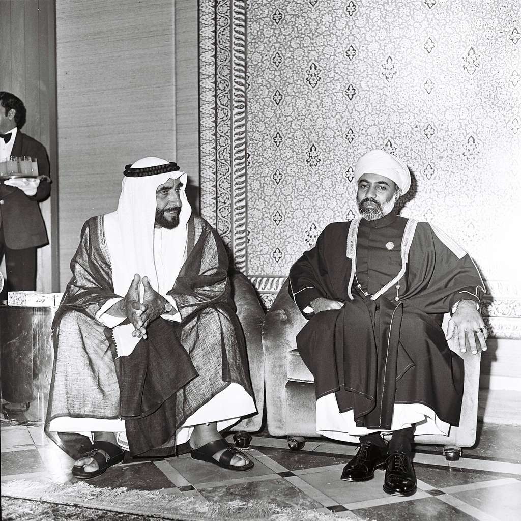 1st GCC Meeting at InterContinental Abu Dhabi - Shaikh Zayed Al Nahyan and Sultan Qabous of Oman— Photo by IHG
