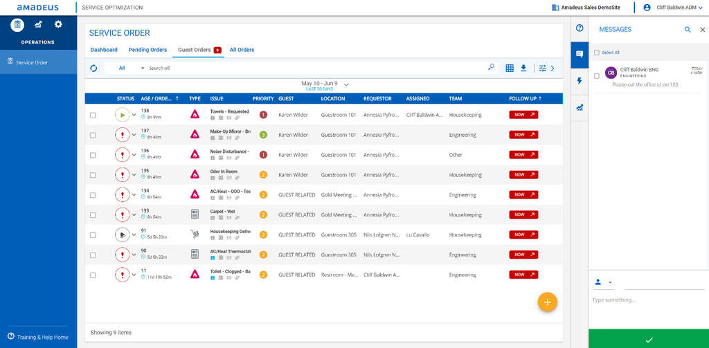 Amadeus releases a new HotSOS experience that helps hotels improve operational efficiency 