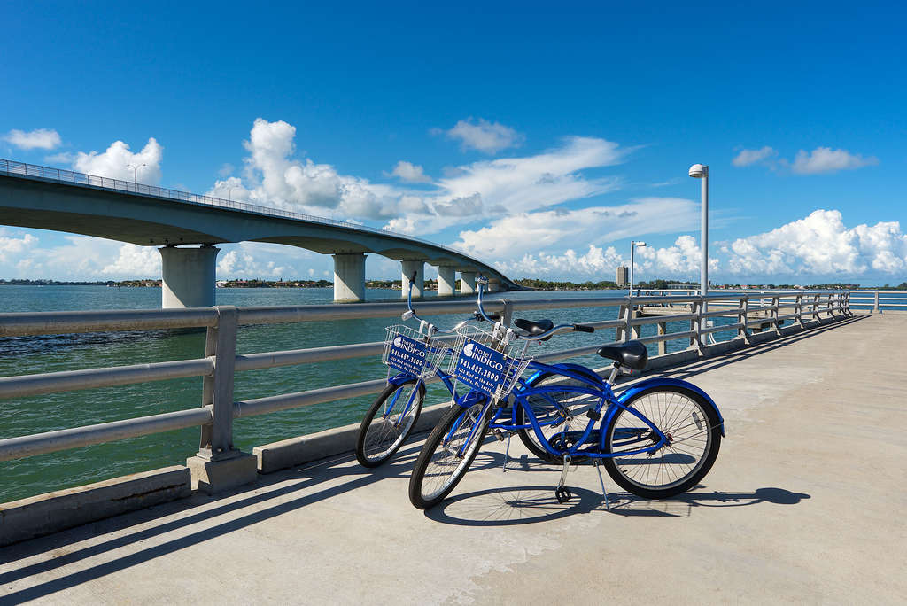 Bikes for rent from Hotel Indigo Sarasota— Photo by IHG