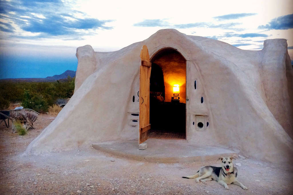 Domeland: Off-grid Adobe Dome near Big Bend — Photo by Airbnb