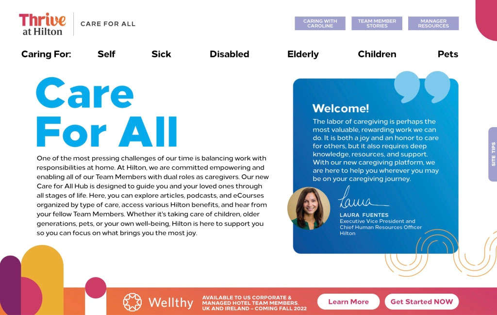 Hilton Expands Wellness Platform and Benefits to Launch New Offerings Supporting Team Member Caregiving Responsibilities— Photo by Hilton