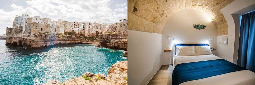 (l)Polignano a Mare - (r)Vico Blu — Photo by Booking.com