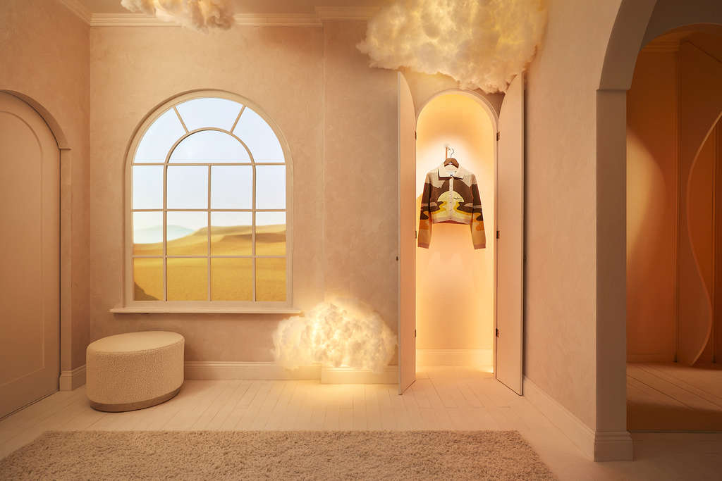 Guests will enjoy exclusive access to the new House of Sunny collection in the Wardrobe of Dreams. — Photo by Airbnb