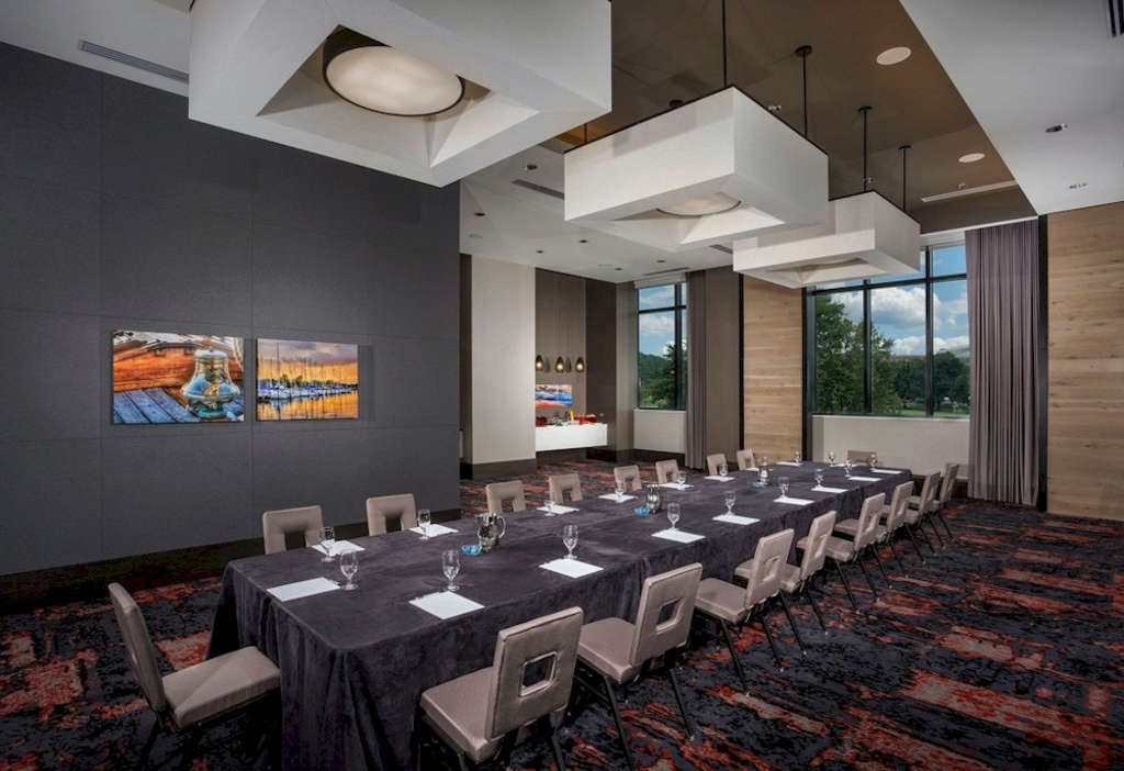 The Hotel's Jim Henson Room offers a small, intimate gathering space that pays homage to the University of Maryland alumnus and beloved puppeteer.— Photo by The Hotel at the University of Maryland