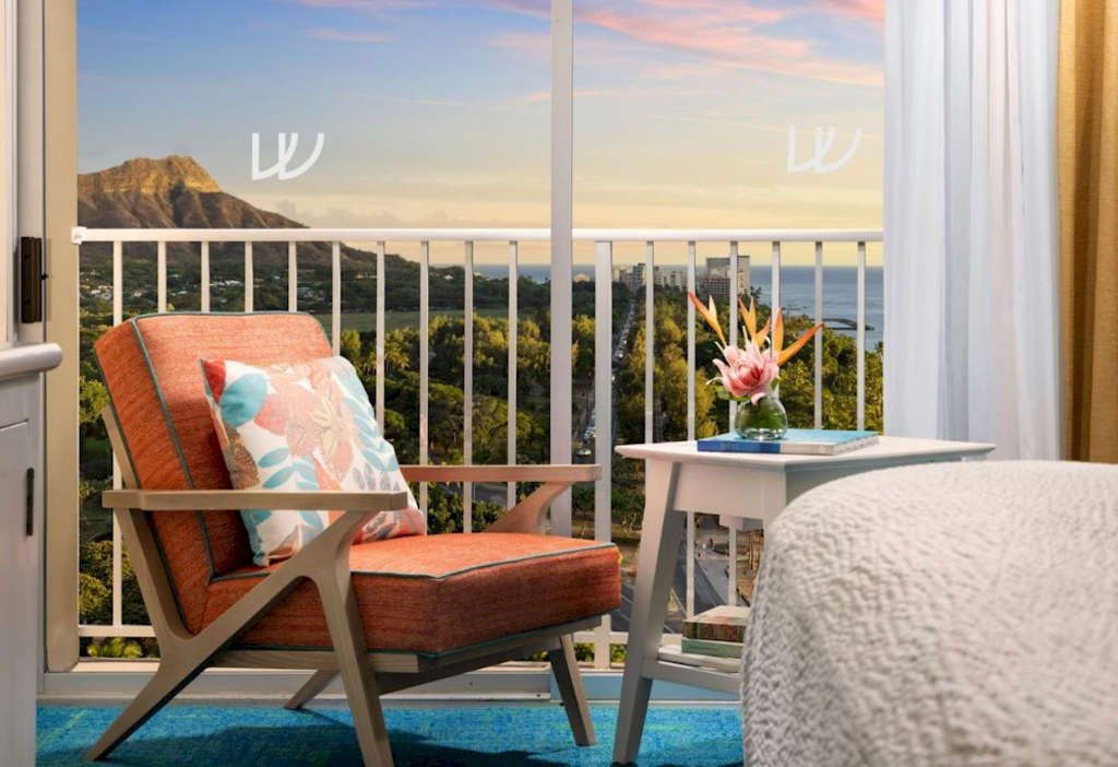 Existing furniture was refinished and reupholstered as part of the Twin Fin hotel's sustainable renovation model

 — Photo by Highgate Hotels, L.P.