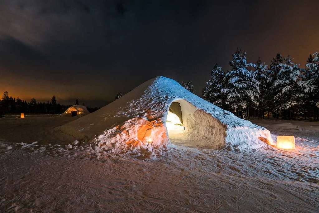 Or you can spend a night right in your own igloo, in Pelkosenniemi, Finland. — Source: Airbnb