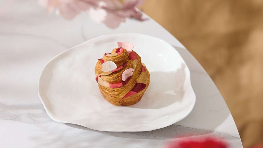 The Seoul Bom Blush croissant has been carefully crafted to evoke the essence of South Korea's cherry blossom season — Photo by Accor