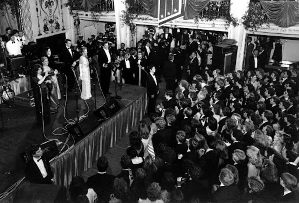 The inaugural ball for Ronald Reagen (on stage, middle left)

— Source: Hotel Mogel Consulting Limited